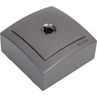 Розетка NILSON 1OП тв проходная 11dB антрацит Themis metallic 26161032