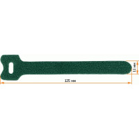 Хомут-липучка LANMASTER 125 мм, 20 шт., желтый LAN-VCM125-YL