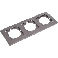 Рамка NILSON трехместная антрацит Touran metallic 24160093