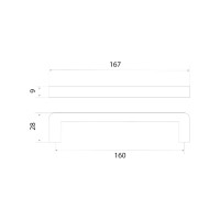 Ручка-скоба Trodos DMZ-21203-160 хром 303363