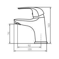 Смеситель для умывальника Dorff Stark D1100210