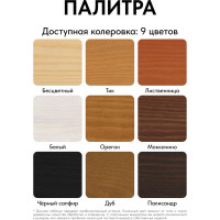 Лак-антисептик акриловый Kraskovar «Аква Лак», Чёрный сапфир, 0,9 л 1325