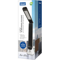 Светильник Uniel TLD-564, White-Black/LED/500Lm/3000-6000K/Dimmer/NightLight, настольный, с ночником, 8W UL-00006474