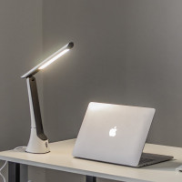 Светильник Uniel TLD-564, White-Black/LED/500Lm/3000-6000K/Dimmer/NightLight, настольный, с ночником, 8W UL-00006474