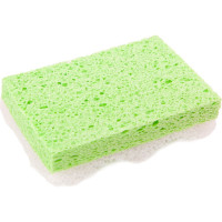 Губка из целлюлозы с массажным слоем БАННАЯ ЛИНИЯ Прямоугольник 130х90х33 мм 11-644