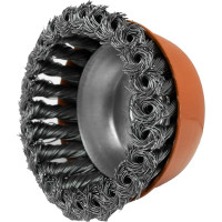 Щетка-крацовка чашка (100 мм; М14; стальная проволока 0.5 мм) Pobedit 2128100