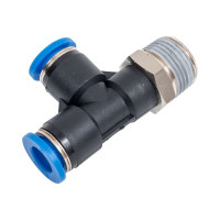 Тройник цанговый T-образный с наружной резьбой (3/8M; 8 мм) SHPI PST 08-R03