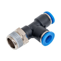 Тройник цанговый T-образный с наружной резьбой (3/8M; 8 мм) SHPI PST 08-R03