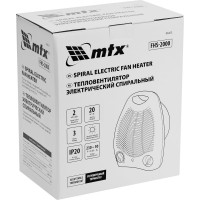 Электрический спиральный тепловентилятор MTX FHS-2000, 3 реж. 96413