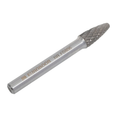 Борфреза твердосплавная тип F (8х20 мм; хв-к 6 мм) Euroboor RB.F0806