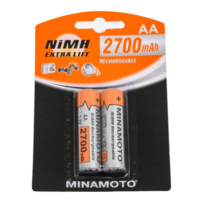 Аккумулятор Minamoto AA, 2700mAh, 2 Card 3123