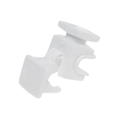 Держатель круглого проводника EZETEK 6-8мм белый, высота 16мм, пластик 91007