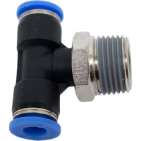 Тройник цанговый T-образный с наружной резьбой(6 мм; 3/8M) SHPI PT 06-R03