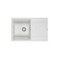 Гранитная мойка Paulmark FLUGEN 50-780 белый, 780х500 мм PM217850-WH