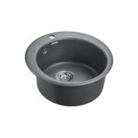 Гранитная мойка Paulmark GELEGEN 50 графит, D475 мм PM404800-DG