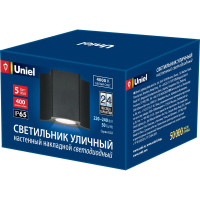 Светильник Uniel ULU-S24A-5W/4000K, IP65, BLACK, светодиодный, уличный UL-00006799