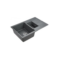 Гранитная мойка Paulmark FLUGEN 60/1,5 графит, 775х495 мм PM237850-DG