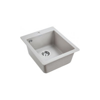 Гранитная мойка Paulmark KANTE 40 серый, 415х490 мм PM104249-GR