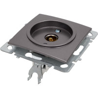 Механизм розетки NILSON 1СП тв проходной антрацит Touran/Alegra metallic 24160428
