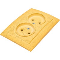 Розетка NILSON 2СП клен Touran wood 24281024