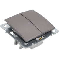 Механизм выключателя NILSON 2СП антрацит Touran/Alegra metallic 24160403