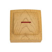 Выключатель NILSON 1ОП с подсветкой клен Themis wood 26281002