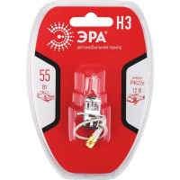 Автолампа ЭРА Н3 12V 55W PK22s BL Б0037576