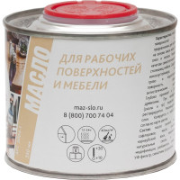 Масло для рабочих поверхностей и мебели MAZ-SLO цвет Тик 0.35л 8076007