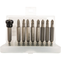 Биты в комплекте с вращающимся ограничителем (9 шт; 50 мм; PH2) Jettools W-R0210