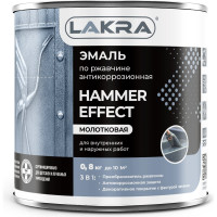 Эмаль с молотковым эффектом Лакра зеленая, 0.8 кг Лк-00004943
