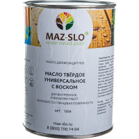 Твёрдое универсальное масло с воском MAZ-SLO цвет Дуб 1 л 8061508