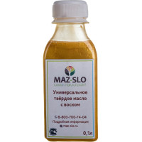 Твёрдое универсальное масло с воском MAZ-SLO цвет Золото 100 мл 8062741