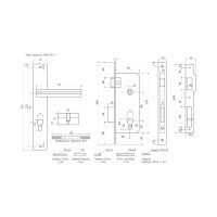 Врезной замок НОРА-М N106-85 К старая бронза 16117