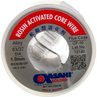 Припой (1 мм, 0.25 кг, Sn63/Pb37, CF10 флюс RA) ASAHI 00-00000071