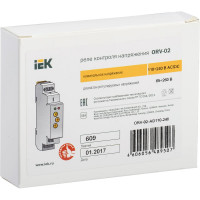 Реле повышения напряжения IEK ORV 1фаза, 110-240В, AC/DC ORV-02-AD110-240