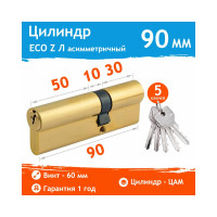 Цилиндровый механизм НОРА-М ЕСО Z Л-90 55-35 латунь Х 15284