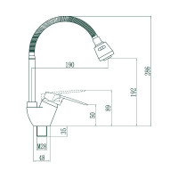 Смеситель для кухонной мойки Savol Fmark хром FM4304 23137