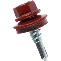 Кровельный саморез Госкреп 5,5х19 RAL 3011 коричневокрасный  70 шт., пл.конт 280 мл 2-0018230