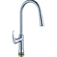 Одноручный смеситель для кухни RUSH с поворотным изливом и вытяжной лейкой JA0735-24