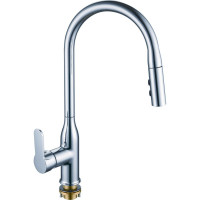 Одноручный смеситель для кухни RUSH с поворотным изливом и вытяжной лейкой TE2835-24