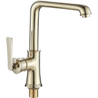 Одноручный смеситель для кухни RUSH с поворотным изливом, золото FLG0835-2