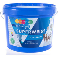 Краска ФАБРИКА ЦВЕТА ВД-АК-Project-3 супербелая SUPERWEISS 14 кг ТД000003338