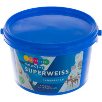 Краска ФАБРИКА ЦВЕТА ВД-АК-Project-3 супербелая SUPERWEISS 3 кг ТД000003339