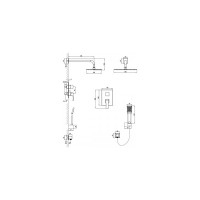 Смеситель Lemark Unit для душа, встраиваемый LM4529C