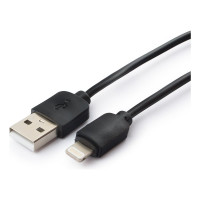 Кабель Гарнизон USB A(M) - Lightning, 1м, черный GCC-USB2-AP2-1M