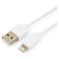 Кабель Гарнизон USB A(M) - Lightning, 1м, белый GCC-USB2-AP2-1M-W