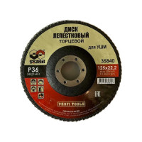 Круг лепестковый плоский (10 шт; 115х22 мм; Р36) SKRAB 35840