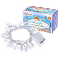 Светодиодная гирлянда TDM ELECTRIC Снежинки, 50LED, 5м, 8 режимов, многоцветная, 250 В SQ0361-0047
