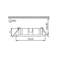 Точечный светильник KANLUX FIRLA 35мм CT-DTL35-SC/ 8664