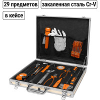 Универсальный набор инструментов для дома TDM ELECTRIC №3, 29 позиций, CR-V сталь "Алмаз" SQ1014-0103